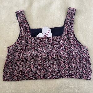 Buddy Love Floral Print Cropped Top